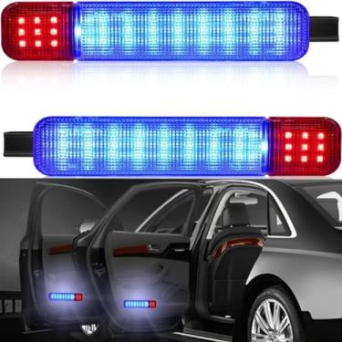 Imagem de Luzes interiores de porta LED painel de porta kit de luz azul compatível com Chevy & GMC série C/K Pickup Avalanche Tahoe & Yukon Suburban & Yukon XL
