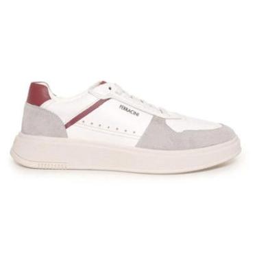 Imagem de Sapatênis Casual Versátil em Couro Masculino Ferracini 9316678 Branco-Masculino