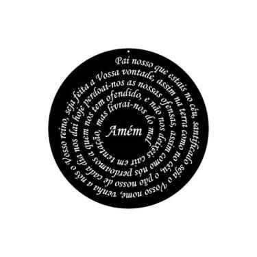 Imagem de Quadro Decorativo Vazado Oração Pai Nosso Enfeite Casa 40x40 - Mdf Sto