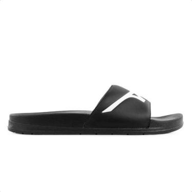 Imagem de Chinelo Mizuno Basic Slide Masculino, Preto, Branco, 37/38