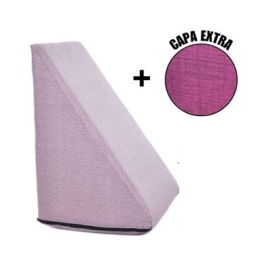 Imagem de Almofada Travesseiros Triangular Encosto Apoio Costas Repouso Leitura 