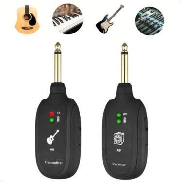 Imagem de Transmissor Receptor P10 Sem Fio Para Guitarra Baixo Violão - Genérica