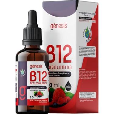 Imagem de Vitamina B12 (Metilcobalamina) 30ml Gotas - Gênesis (1)