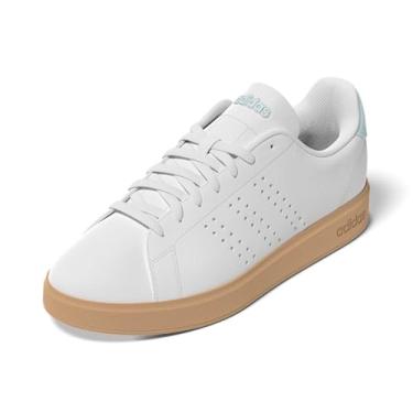 Imagem de adidas Tênis esportivo feminino Advantage 2.0, Branco/Branco/Halo Mint, 41