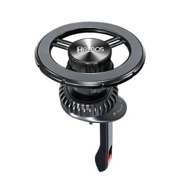 Imagem de Hrebos Suporte Veicular Magnético para Celular Compatível iPhone 12 ao 16 e outros Smartphones com Capinha ou Imãs