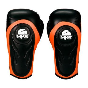 Imagem de Luva de Boxe MKS Contender Neo, Preto, Laranja, 14 Oz