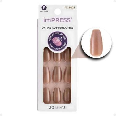 Imagem de Unhas Autocolantes Bailarina Kiss Ny imPress Glazed Imc302b - KISS NEW