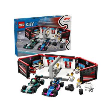 Imagem de LEGO Garagem de F1 e Carros da Mercedes-AMG e  - Alpine 60444 678 Peça