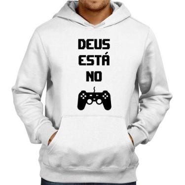 Imagem de Moletom Deus está no controle - Foca na Moda, Branco, GG