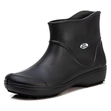 Imagem de Bota Unissex Profissional SoftWorks Antiderrapante Light Boot Trabalho EPI C.A. 37.390 Cano Curto EVA BB85 - Preto