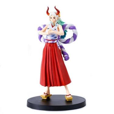 Imagem de Action figure one piece yamato lady serie saga de wano grandline 19cm