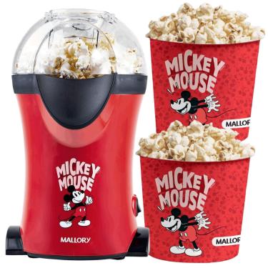 Imagem de Pipoqueira Elétrica Disney Mickey Mallory com 2 Baldes Pipoca Gigantes