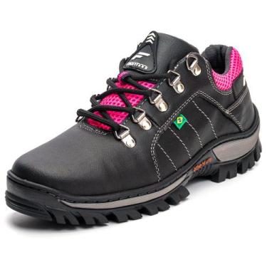 Imagem de Bota Motociclista Botina Adventure Com Biqueira Feminina Super Confort