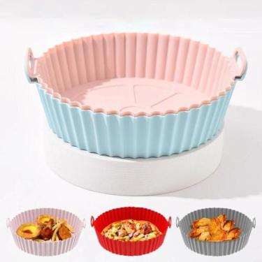 Imagem de Forma Para Air Fryer De Silicone Antiaderente - Sem Sujeira - FORMA AS