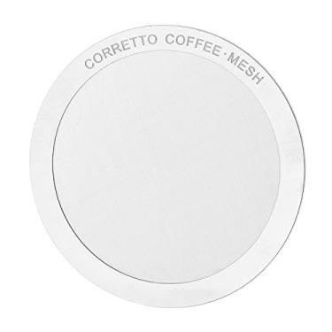 Imagem de Filtro reutilizável para uso em cafeteira AeroPress, aço inoxidável premium, guia de preparação incluído e 100% de satisfação garantida, 1 x MESH, 1