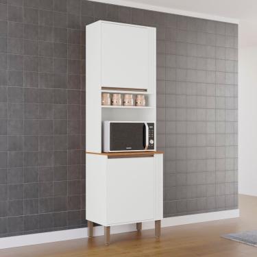 Imagem de Paneleiro Torre Quente Pérola Com 2 Portas Sallêto Cor:branco