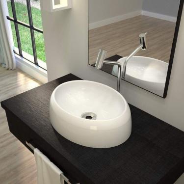 Imagem de Kit 3 Cubas De Apoio Para Banheiro Ov39w Capri Compace Branco