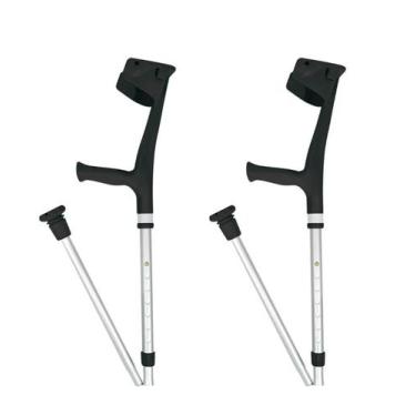 Imagem de Muleta Canadense Dobrável Par Altura Ajustável com Ponteira Articulada