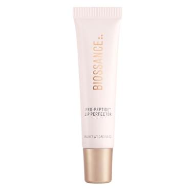 Imagem de Biossance, Pro-PeptideTM Lip Perfector, tratamento com esqualano + peptídeos e ácido hialurônico para lábios, hidratante diário para lábios lisos, H2Glow - Transparente, 1 unidade