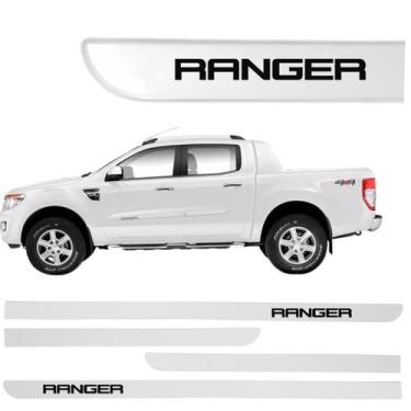 Imagem de Jogo Friso Lateral Ranger Ponta de Faca com Grafia Cores - Macall, Bra