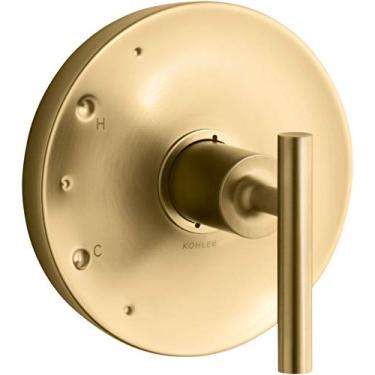Imagem de Kohler K-TS14423-4-2MB Acabamento de válvula purista com alças, latão moderno escovado vibrante