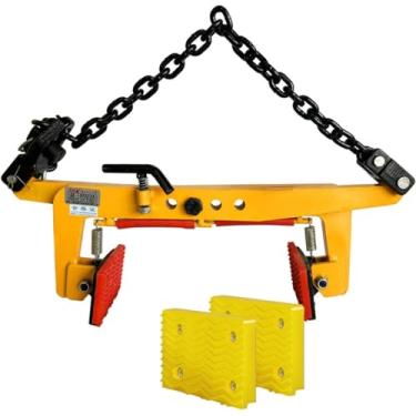 Imagem de Grampos De Elevação De Pedra Verticais Com 4 Almofadas Antiderrapantes Braçadeira De Levantamento De Meio-fio De Granito Resistente Grampos De Elevação Ajustáveis Para Pedra, 12-36cm