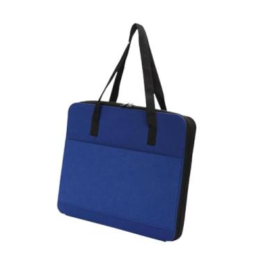 Imagem de simhoa Estojo organizador portátil para carrinhos de brinquedo com 52 compartimentos, bolsa de feltro para armazenamento, bolsa leve e portátil para crianças, Azul