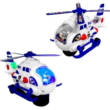 Imagem de Helicóptero Maluco Polícia Infantil Bate Volta Luz e Músicas