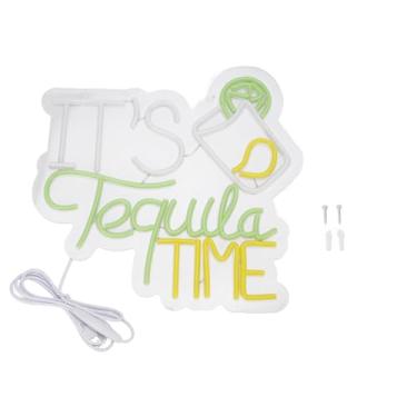 Imagem de Tequila Time Neon Sign Eye Catcing LED Light fazer uma decoração de restaurantes