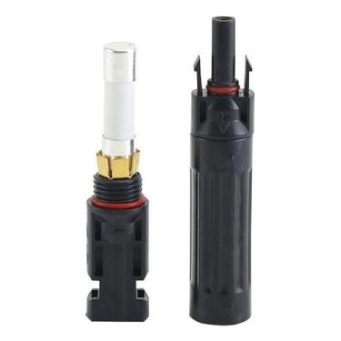 Imagem de Suporte Conector MC4 C/ Fusível Solar 1000V 1A a 32A Snetec, 16A
