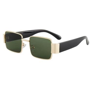 Imagem de VFDHN Óculos de sol de armação grande, masculino, rosto grande, feminino, moda UV400 (verde)