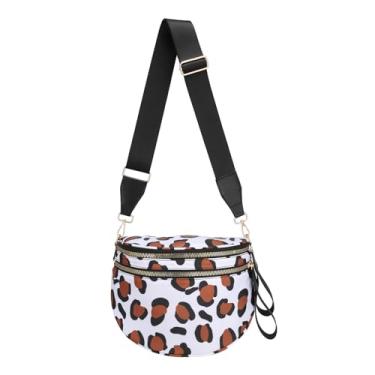 Imagem de Bolsa transversal feminina com alça ajustável, Curry Branco