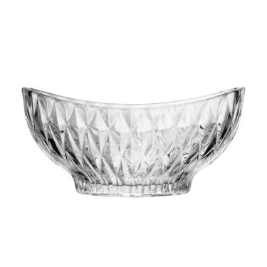 Imagem de Centro de Mesa Fruteira Cristal Diamond 28 cm - Lyor