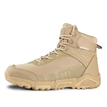 Imagem de FREE SOLDIER Botas de caminhada masculinas impermeáveis leves para uso ao ar livre Mid Trekking Bota masculina (42)