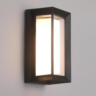 Imagem de Luzes de parede externas/interiores LED 24W ajustáveis 3 cores 2100LM IP65 arandelas à prova d'água modernas para varanda externa luminárias de parede de alumínio compatíveis com reguladores de