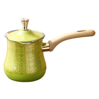 Imagem de Baoblaze Cafeteira Verde para Chocolate com Bica Anti-Transbordamento e Cafeteira de aço Inoxidável para Restaurante, Camping e Cozinha, 550 Ml