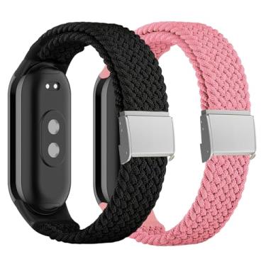Imagem de Harikiri Pulseiras trançadas compatíveis com Xiaomi Mi Band 10/9/8, pulseira de reposição esportiva de nylon para mulheres e homens