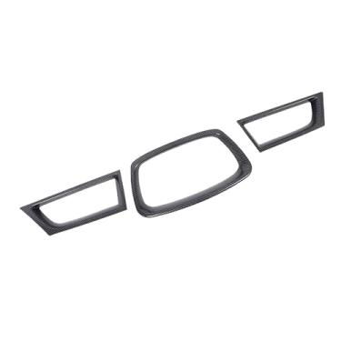 Imagem de Generic Tampa Grade do Pára -choque Dianteiro, Lisonja de Grade Elegante e Elegante de Longa de Plástico ABS para Carros (Padrão de fibra de carbono)