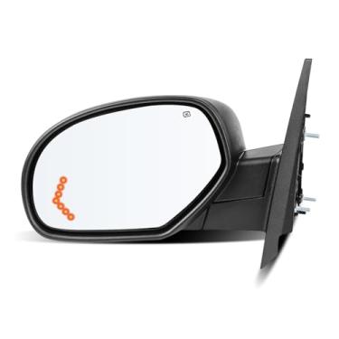 Imagem de LLPTA Espelhos retrovisores laterais de acionamento esquerdo - Compatível com Chevrolet Silverado 2007-2013 1500 2500 3500 HD Suburban Avalanche Tahoe GMC Sierra Yukon - Espelhos retrovisores pretos