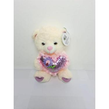 Imagem de Urso de Pelúcia Amor Floral Amarelo 25 cm - 33-21102-25 - no-brand