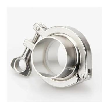 Imagem de Ferrule de solda tripla braçadeira de 154 mm + braçadeira tripla + conjunto de união de vedação de silicone, aço inoxidável 304 para fermentação caseira