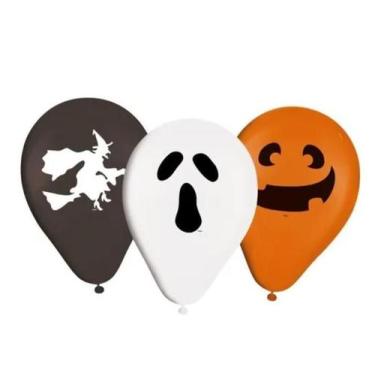 Imagem de Balão - Bexiga Halloween - Dia Das Bruxas - 25 Unidades - Lynx Produçõ