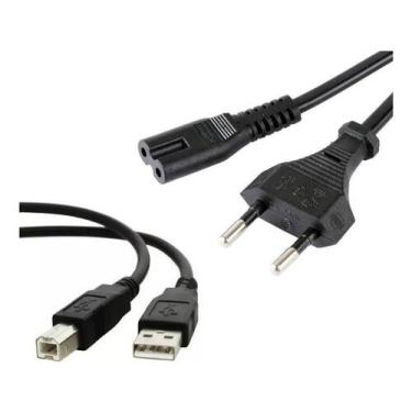 Imagem de Conjunto De Cabos Para Hp Deskjet 2774 Ac + Usb 2.0 - OEM