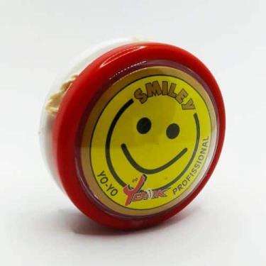 Imagem de Kit Com 3 Yoyo York Profissional Smiley Eixo Fixo Ioio,yo-yo, Vermelho