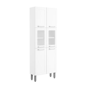 Imagem de Armário Paneleiro De Aço 6 Portas Branco Múltipla Bertolini Branco