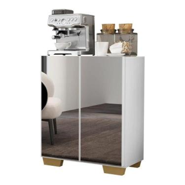 Imagem de Aparador Cantinho do Café e 2 Portas Multimóveis Branco - MULTIMOVEIS