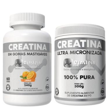 Imagem de Kit Creatina Einstein Nutrition Gomas e Ultra Micronizada Pó