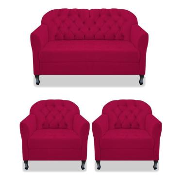 Imagem de Kit Namoradeira E 02 Poltrona Julia A02 Pink