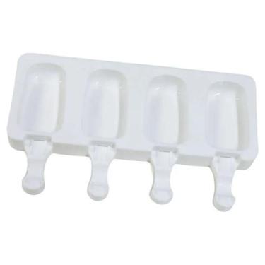 Imagem de Forma De Sorvete Picolé Casquinha Silicone 4 Cavas Prática - Minymix