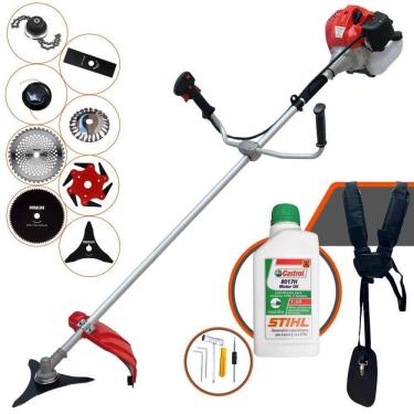 Imagem de Podador De Grama Anmax Cg520p 52cc 2,2hp 8 Em 1 + Óleo Stihl